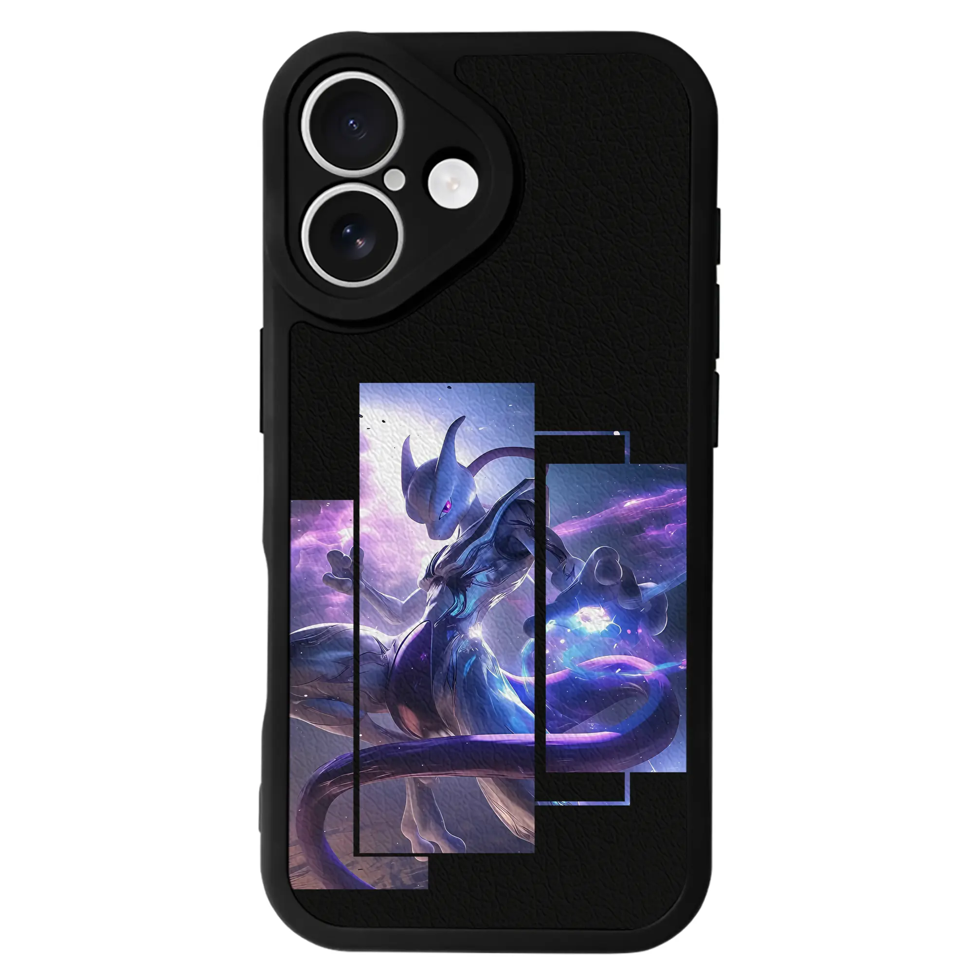 ポケモン グッズ,ミュウツー - IPhone 16シリーズ対応 ・ シリコンスマホケース ・ レザー調 ・ 高精度フィット ・ 耐衝撃 ・ ワイヤレス充電対応 ・ 精密カット